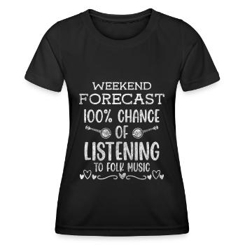 Volksmusik Musikverein Tanz - Frauen Funktions-T-Shirt - Schwarz - Vorne - AI Model Female 172 light (172cm)