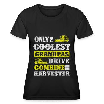 Récolter les légumes fermiers - T-shirt sport Femme - noir - Devant - AI Model Female 172 light (172cm)