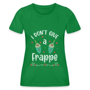 Kein Interesse Attitude Abneigung Leben - Frauen Funktions-T-Shirt - Kelly Green - Vorne - AI Model Female 172 dark (172cm)