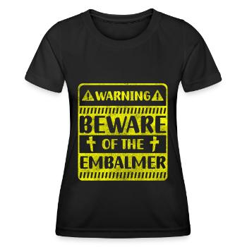 Bestatter Arbeit Sarg Leiche - Frauen Funktions-T-Shirt - Schwarz - Vorne - AI Model Female 172 light (172cm)
