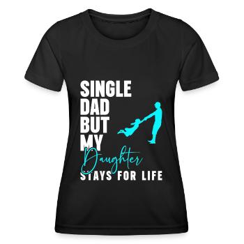 Humour relationnel solo - T-shirt sport Femme - noir - Devant - AI Model Female 172 light (172cm)