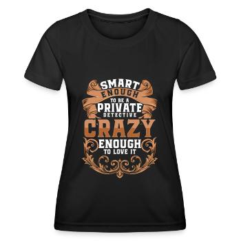 Agent Hinweis Auf der Spur Verbrechen - Frauen Funktions-T-Shirt - Schwarz - Vorne - AI Model Female 172 light (172cm)