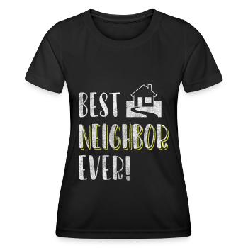 Neighbors Humor Alcohol Apartment - Women's Functional T-Shirt - black - Front - AI Model Female 172 light (172cm)