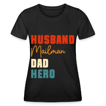 Post Office Letter Carrier Postman - Women's Functional T-Shirt - black - Front - AI Model Female 172 light (172cm)