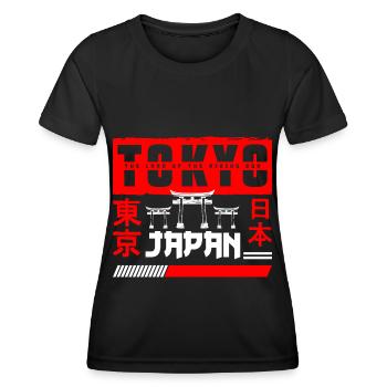 Japan City Kanji Kyoto - Women's Functional T-Shirt - black - Front - AI Model Female 172 light (172cm)