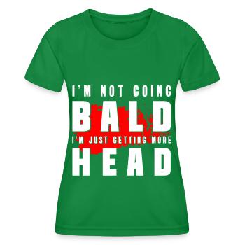 Bald man - Women's Functional T-Shirt - kelly green - Front - AI Model Female 172 dark (172cm)