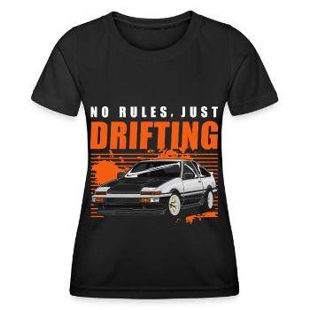 Drifting Ringtool Drift - Women's Functional T-Shirt - black - Front - AI Model Female 172 light (172cm)
