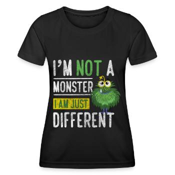 Costume d’horreur terrible - T-shirt sport Femme - noir - Devant - AI Model Female 172 light (172cm)