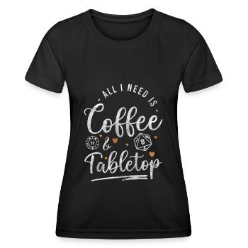 Jeu de société Jeu de société Jeu de dés - T-shirt sport Femme - noir - Devant - AI Model Female 172 light (172cm)