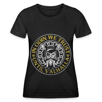 Symbole de Thor Nordmann Asgard - T-shirt sport Femme - noir - Devant - AI Model Female 172 light (172cm)