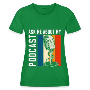 Modérateur Beruf Hobby Puls - T-shirt sport Femme - vert - Devant - AI Model Female 172 dark (172cm)