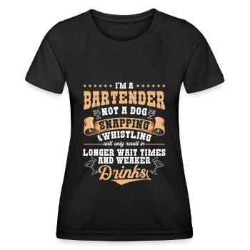 Cocktail Mixer Mixer Bouteille - T-shirt sport Femme - noir - Devant - AI Model Female 172 light (172cm)