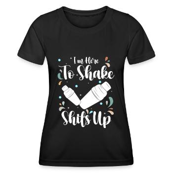 Cocktail Mixer Bar Mixer Pina Colada - Frauen Funktions-T-Shirt - Schwarz - Vorne - AI Model Female 172 light (172cm)