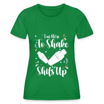Cocktail Mixer Bar Mixer Pina Colada - Women's Functional T-Shirt - kelly green - Front - AI Model Female 172 dark (172cm)