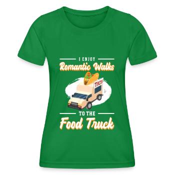 Food Truck Repas Foodie - T-shirt sport Femme - vert - Devant - AI Model Female 172 dark (172cm)