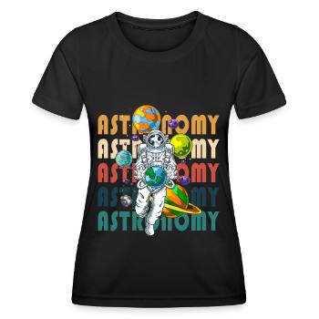 Astronomy Space Space Star - Women's Functional T-Shirt - black - Front - AI Model Female 172 light (172cm)