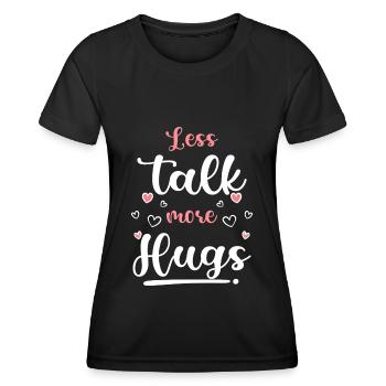 Câlins Relation câline Famille - T-shirt sport Femme - noir - Devant - AI Model Female 172 light (172cm)