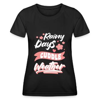 Câlin Câlin Petit ami mignon - T-shirt sport Femme - noir - Devant - AI Model Female 172 light (172cm)
