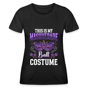 Défiguration inconnue - T-shirt sport Femme - noir - Devant - AI Model Female 172 light (172cm)