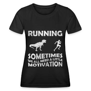 Dinosaur Raptor Velociraptor - Women's Functional T-Shirt - black - Front - AI Model Female 172 light (172cm)