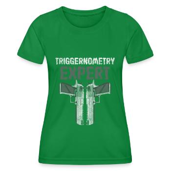 Weapon Ammunition Hunting Gun Owner - Women's Functional T-Shirt - kelly green - Front - AI Model Female 172 dark (172cm)
