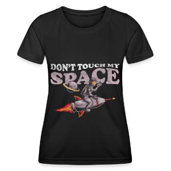 Space Planet Spacesuit Rocket - Women's Functional T-Shirt - black - Front - AI Model Female 172 light (172cm)