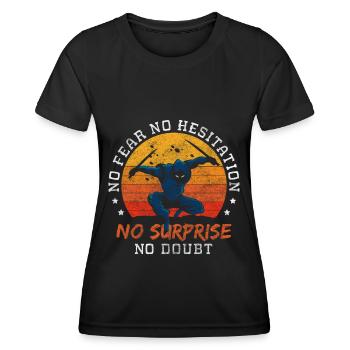 Swordsman Weapon Kendo Akido - Women's Functional T-Shirt - black - Front - AI Model Female 172 light (172cm)