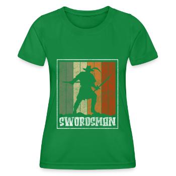 Sword Fighting Warrior Japon - T-shirt sport Femme - vert - Devant - AI Model Female 172 dark (172cm)