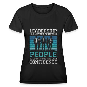 Succès professionnel de l’entreprise - T-shirt sport Femme - noir - Devant - AI Model Female 172 light (172cm)