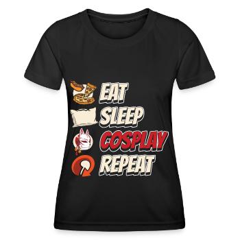 Cosplay Cosplayer Art Lover - T-shirt sport Femme - noir - Devant - AI Model Female 172 light (172cm)