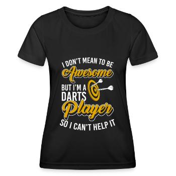 Dartscheibe Dartboard - Frauen Funktions-T-Shirt - Schwarz - Vorne - AI Model Female 172 light (172cm)