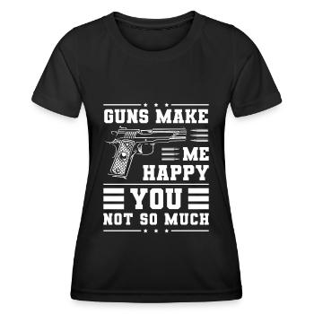 Gun Club Shooting Shot - Women's Functional T-Shirt - black - Front - AI Model Female 172 light (172cm)
