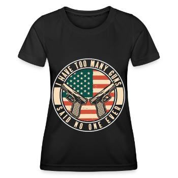 Gun Club, Shooting, Hunting - Women's Functional T-Shirt - black - Front - AI Model Female 172 light (172cm)