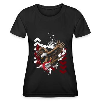 Trash Polka Trash Cool Noir - T-shirt sport Femme - noir - Devant - AI Model Female 172 light (172cm)