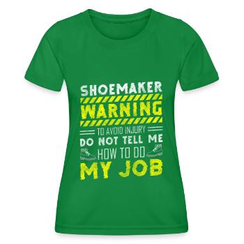 Schuhmacher Schuhe Leder Stiefel - Frauen Funktions-T-Shirt - Kelly Green - Vorne - AI Model Female 172 dark (172cm)