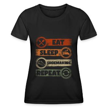 Schuhmacher Handwerker Original - Frauen Funktions-T-Shirt - Schwarz - Vorne - AI Model Female 172 light (172cm)
