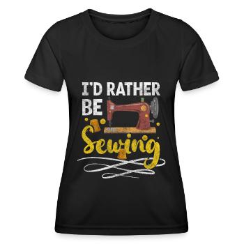Tailor Scissors Sewing - Women's Functional T-Shirt - black - Front - AI Model Female 172 light (172cm)