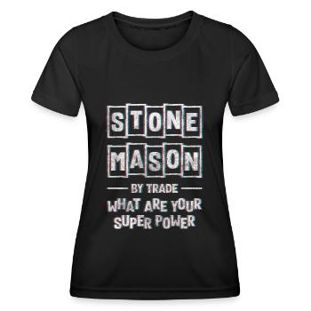 Artisanat de travail de sculpteur - T-shirt sport Femme - noir - Devant - AI Model Female 172 light (172cm)