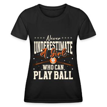Billard Dire Pub Sport - T-shirt sport Femme - noir - Devant - AI Model Female 172 light (172cm)