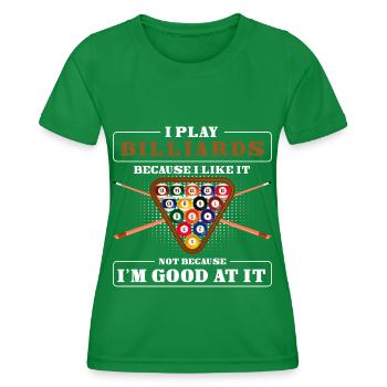 Billiard Kneipe Gewinn - Frauen Funktions-T-Shirt - Kelly Green - Vorne - AI Model Female 172 dark (172cm)