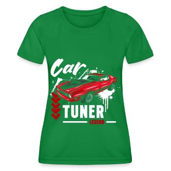 Auto Leistung Schrauber Kfz - Frauen Funktions-T-Shirt - Kelly Green - Vorne - AI Model Female 172 dark (172cm)