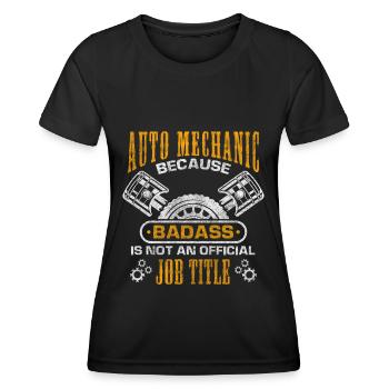 Automechaniker Reparatur Garage Autoschrauber - Frauen Funktions-T-Shirt - Schwarz - Vorne - AI Model Female 172 light (172cm)
