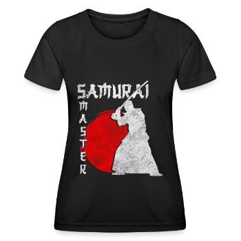 Japan Aikido Courage Ninja - Women's Functional T-Shirt - black - Front - AI Model Female 172 light (172cm)