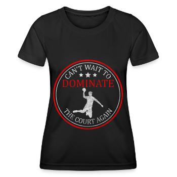 Handball Sportsman Team Goal - Women's Functional T-Shirt - black - Front - AI Model Female 172 light (172cm)