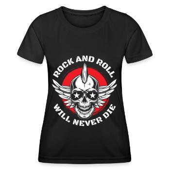 Rocker Hard Rocker Guitar - Women's Functional T-Shirt - black - Front - AI Model Female 172 light (172cm)