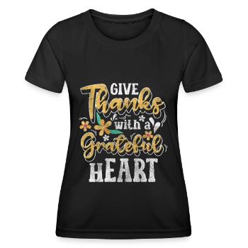 Réunion de cuisine familiale - T-shirt sport Femme - noir - Devant - AI Model Female 172 light (172cm)
