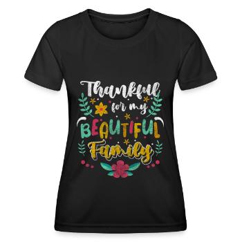 Familie Ausflug Zuhause - Frauen Funktions-T-Shirt - Schwarz - Vorne - AI Model Female 172 light (172cm)