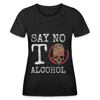 Non-Alcoholic Alcoholics Drinking Reboot - Women's Functional T-Shirt - black - Front - AI Model Female 172 light (172cm)