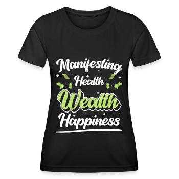 Money Finance Entrepreneur - Women's Functional T-Shirt - black - Front - AI Model Female 172 light (172cm)