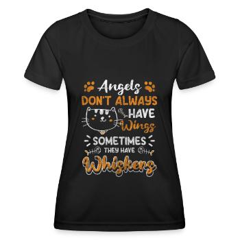 Cat Lovers House Tiger Wildcat Cute - Women's Functional T-Shirt - black - Front - AI Model Female 172 light (172cm)